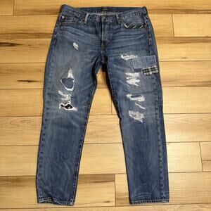 Polo Ralph Lauren The Avery Boyfriend Women’s No. 29 Distressed Patchwork Jeans
